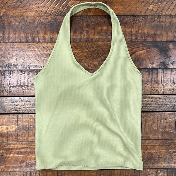American Eagle Outfitters Tops - American Eagle Outfitters White Ribbed Tank Top